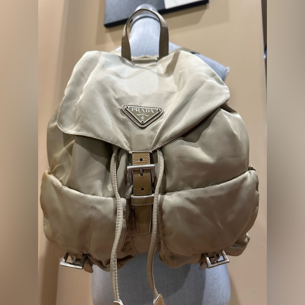 Prada Sage Green Nylon Medium Backpack - Picture 1 of 16